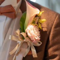 お色直し新郎の装花