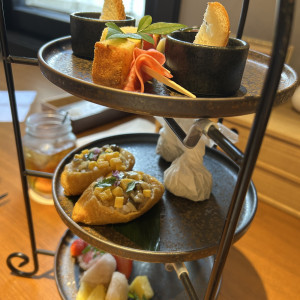 挙式前の軽食|762465さんのTHE LANDMARK SQUARE OSAKA(ザ ランドマークスクエア オオサカ)の写真(2507280)