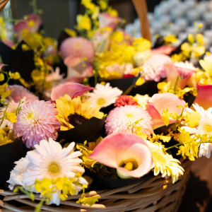 テーブル装花|762465さんのTHE LANDMARK SQUARE OSAKA(ザ ランドマークスクエア オオサカ)の写真(2507299)