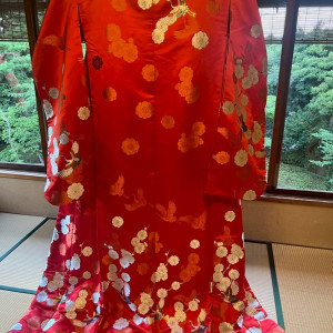 衣装（色打掛）|762471さんの八芳園の写真(2496360)