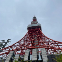 式場から出た後の東京タワー