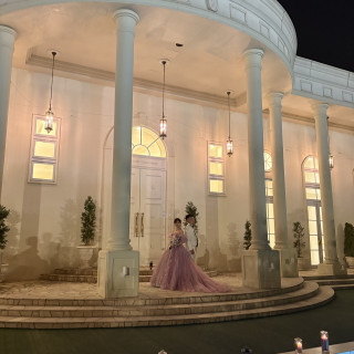 夜の夜景で写真撮影