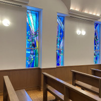 ライラックのステンドグラス