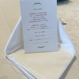 見学時にいただいたメニュー|762565さんの札幌パークホテルの写真(2503941)