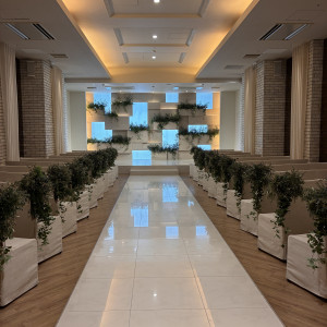 挙式場の扉入ってすぐ|762757さんのTHE CLASSICA BAY RESORT (ザ クラシカ ベイリゾート)の写真(2497150)