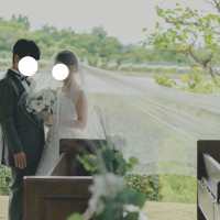 チャペルでの前撮り写真です。