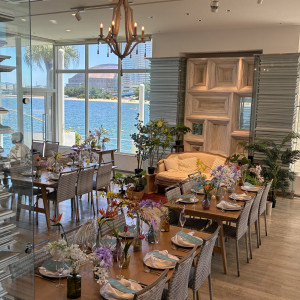 カジュアルな披露宴会場。
私たちはここに決めました。|762804さんのOCEAN&RESORT MARIZON(オーシャン＆リゾート マリゾン)の写真(2497379)