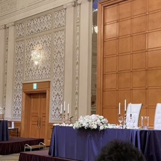 会場自体が華やかでしたので、敢えて装飾は少なめにしました。