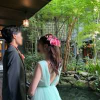 The Dining Roomの回廊にて