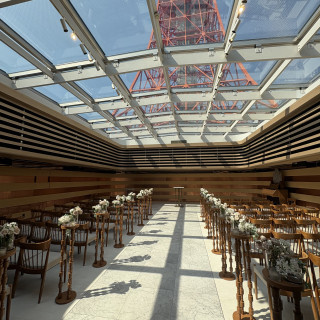 チャペルからも綺麗に東京タワーが見えます