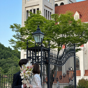 入り口付近の門の前|762950さんのマリエール広島の写真(2500017)