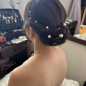 挙式ヘアメイク|763057さんのヒルズスィーツ宇都宮ブリーズテラスの写真(2498431)