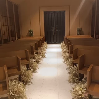 新郎新婦側から見たチャペル