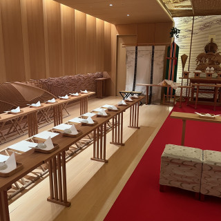 神前式会場の参列者のお席です