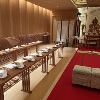 神前式会場の参列者のお席です