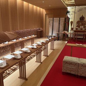 神前式会場の参列者のお席です|763093さんのパレスホテル東京(PALACE HOTEL TOKYO)の写真(2499335)