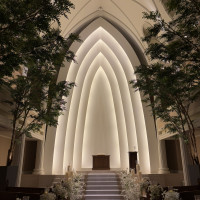 天井の高いチャペルです