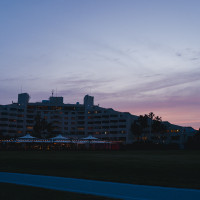 夕方の景観