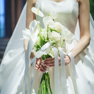 お花の種類も1本ずつ自分で選んだこだわりのブーケです。|763338さんのアルモニーソルーナ表参道/テイクアンドギヴ・ニーズウェディングの写真(2499525)