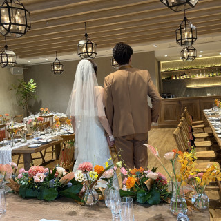 ナチュラルの会場なので、装花が映えます。