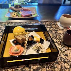 前菜がおせち料理ちなんで縁起物として作られていて美味しかった|763382さんの長良川清流ホテルの写真(2499982)