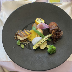 披露宴で提供するお料理の試食をさせて頂きました。|763385さんのガーデンテラス福岡ホテル&リゾートの写真(2499802)