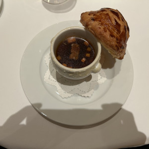 スペシャリテのスープ|763429さんのジャルダン ポール・ボキューズ（しいのき迎賓館内）の写真(2507258)