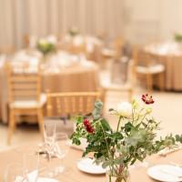 シンプルめの装花にしました
