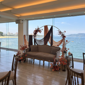 背景が海で写真映えします。|763515さんのOCEAN&RESORT MARIZON(オーシャン＆リゾート マリゾン)の写真(2500515)