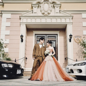 当日、式場の前でパシャリ|763538さんのアイルマリー横浜の写真(2536312)