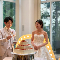 ウェディングケーキも数種類から選べて、味もとても美味しかった