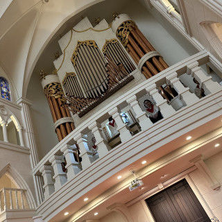 パイプオルガンがとても大きくて圧巻でした