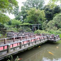 参進するお庭