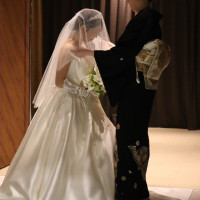 新婦入場　ベールダウン