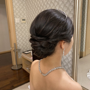当日のヘアスタイル|763753さんのホテル椿山荘東京の写真(2501685)