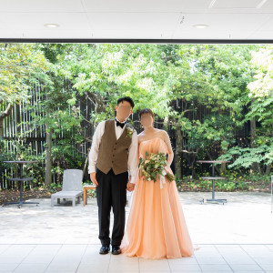 ガーデンをバックに撮影|763765さんのティアラ ザ ガーデンハウス(Tiara THE GARDEN HOUSE)の写真(2508896)