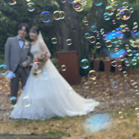 シャボン玉は持ち込みました
