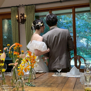 ガーデンの緑が良く見えます、逆光は大丈夫でした。|763777さんのラ・クラリエールの写真(2502573)