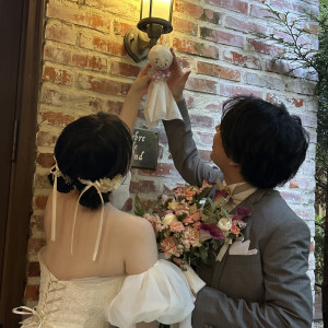 雨が降ったのですがスタッフさんがてる坊主を作ってくれました！|763777さんのラ・クラリエールの写真(2502566)