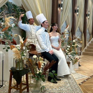 料理長と写真撮影|763796さんのMiel Cloche（ミエルクローチェ）●BRASSグループの写真(2543077)