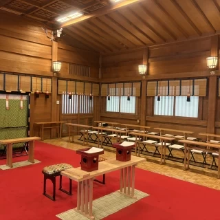 挙式会場前からみたら