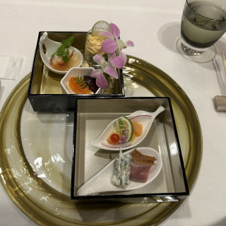ライブで仕上げでくれるお料理