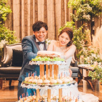 バーガー入刀した時の写真です。