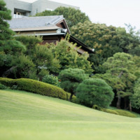 写真撮影体験をした庭の景色