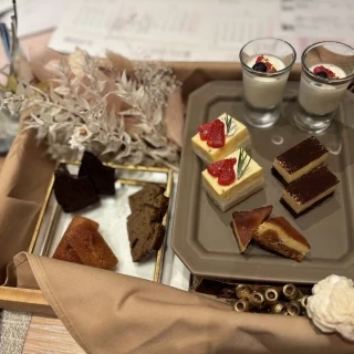 プチデザートどれも美味しかったです♡
