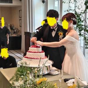 ケーキ入力|764432さんのアーヴェリール迎賓館（大宮）/テイクアンドギヴ・ニーズウェディングの写真(2509348)