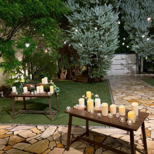 集合写真時のナイトキャンドル背景|764463さんのOrange Vert（オランジュ：ベール）●BRASSグループの写真(2563634)