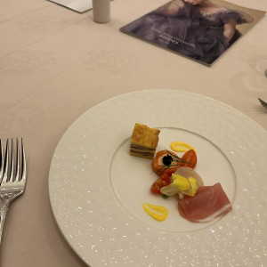 試食しました。|764483さんのロックハート城ウエディングの写真(2504572)