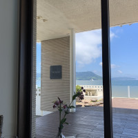 元レストランの会場の景色。