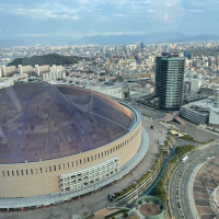チャペル前の待合スペースから見えた景観